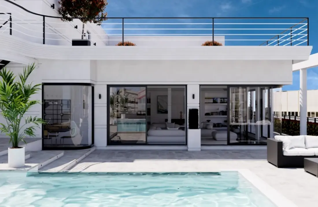 Ático con terraza y vistas